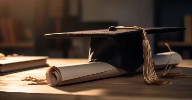 A graduation cap on a scroll highlighting bursaries for 2025